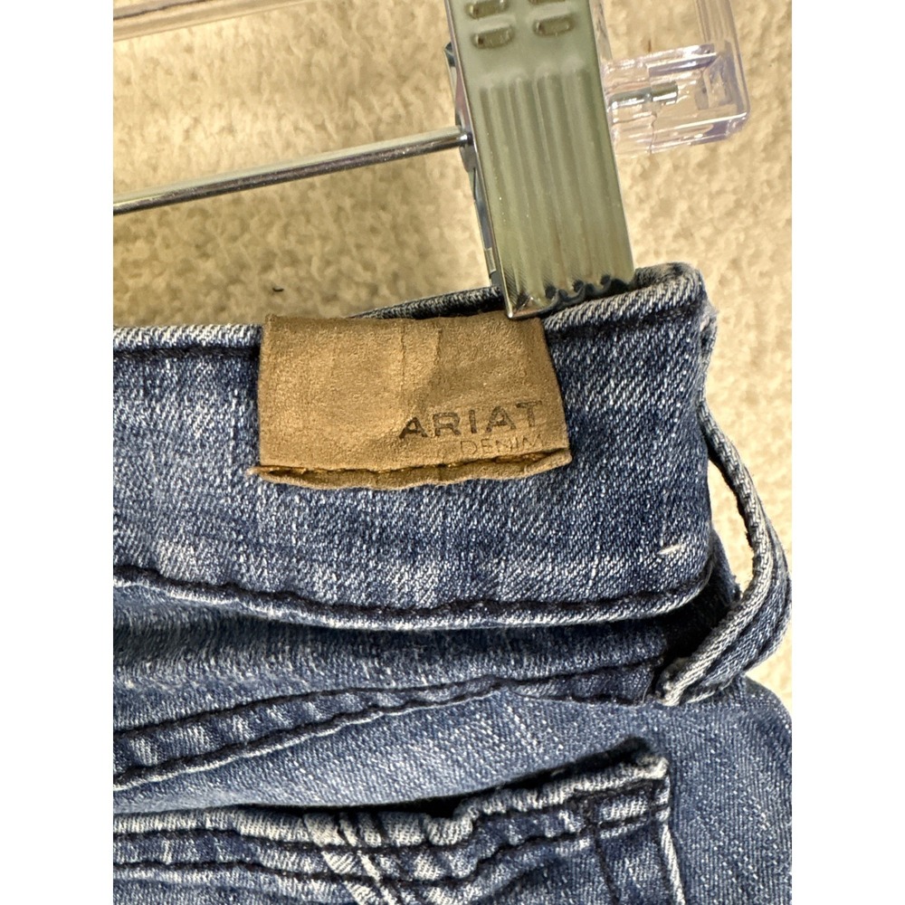 Ariat Denim Womens 27R Medium Wash Bootcut Jeans Blue 10031288 Stretch Western - Picture 3 of 6